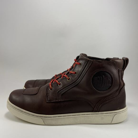 Harley Davidson Bateman Ankle Pro Riding Mid Sneaker Men Size 10.5 Brown Leather main image 8